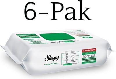 Sleepy 6 Pak x 100 Doekjes - 600 Doekje Sleepy Reinigingsdoekjes Met Wit Zeep Schoonmaakdoekjes