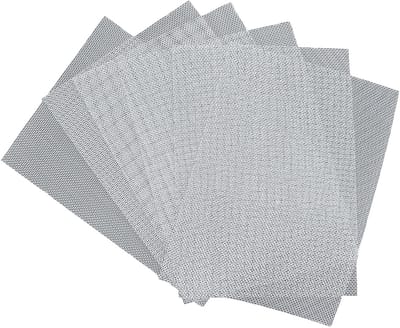 Dailygoods - Roestvrijstalen Geweven Draadgaas - 4 Stuks Anti-roest Geweven draad 20 Gaas 15 x 21 cm Panelen Metalen Insectengaas Vel voor Thuis Keuken Tuin
