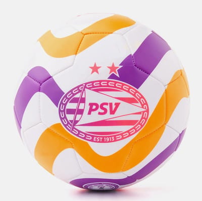 PSV Voetbal Wit Roze Uit Tenue 26-27 Maat 5 - PSV Eindhoven bal