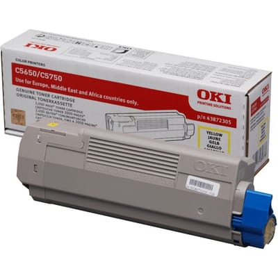 OKI 43872305 toner cartridge geel (origineel)
