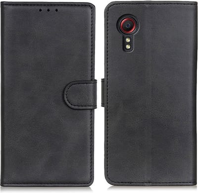 Coverup Hoesje - Geschikt voor Samsung Galaxy Xcover 7 Hoesje - Coverup Luxe Book Case - Zwart