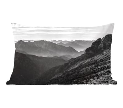 Sierkussens - Kussentjes Woonkamer - 50x30 cm - Bergen - Natuur - Mist