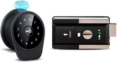 Vingerafdruk Deurslot - Smart Slot Keyless - Thuis Beveiligen - Halfgeleider Vingerafdruk - 30 x 20 x 20 mm - Zwart