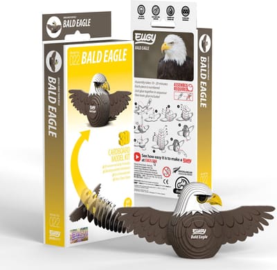 EUGY 3D Puzzel - Adelaar - Vogels - Duurzaam - Verzamel Ze Allemaal - 6 Jaar