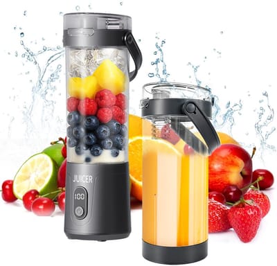 Fokelyi Draagbare Blender - Oplaadbare Blender - Blender to Go - Draadloos - Smoothie maker - To-Go beker - Bekers