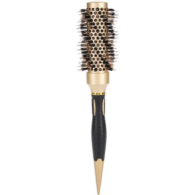 Professionele Antistatische Ronde Haarkam Salon Styling Borstel Twill Nylon Broche(45 mm) black