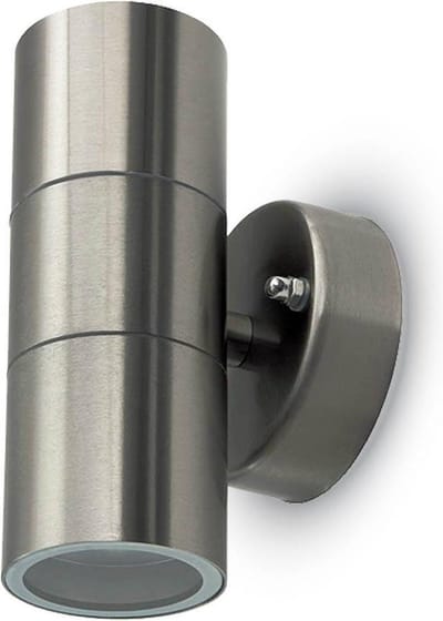 V-TAC VT-7622 Wandlamp voor buiten - UP - Down - Wandbevestigingen - GU10 Houder - IP44 - Roestvrij Staal