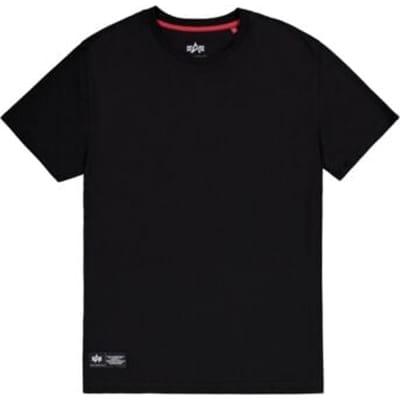 Alpha Industries T-shirt - Label Back Print T-Shirt - S tot XXL - voor Mannen - zwart