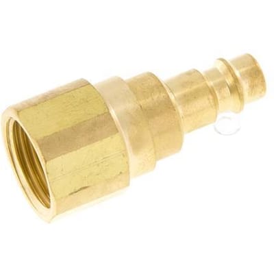 Messing DN 7.2 (Euro) Luchtkoppeling Insteeknippel G 1/2 inch Binnendraad met Terugslagklep - CLP7-F-B-CV-012