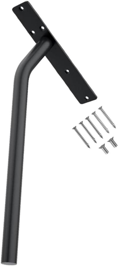 Steun voor trapleuning - Bevestiging steun - Trap verstevigen - Modern design - 40x25x5cm - Zwart