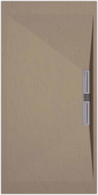 Sanifun douchebak Stone Side Moka Slate 1400 x 900 S