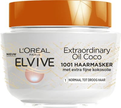 3x L'Oréal Elvive Extraordinary Oil Kokos Haarmasker 300 ml
