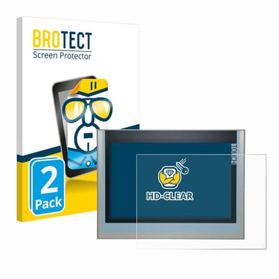 BROTECT - Screenprotector voor Siemens KTP700 Basic 2nd Generation Simatic HMI 6AV2124-6GJ00-0AX0 - Folie Beschermfolie transparant 2 Stuks