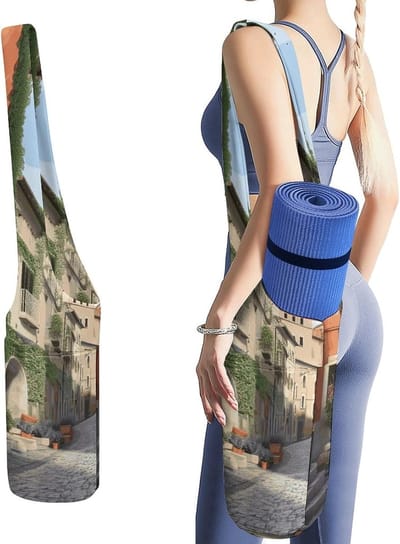 Yogamat Tas - Yogas Mat Carrier - Sporten en Ontspannen - Premium Canvas Constructie - 50x40x18cm - Stijl