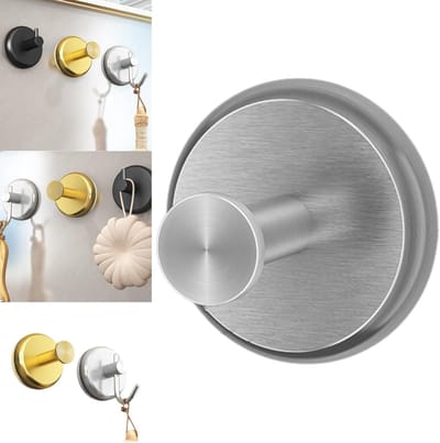 Verstelbare zuignap haken voor badkamer, keuken en tegels - Waterdichte en roestvrije haak voor handdoeken, badjassen en accessoires - Ideaal voor glasdeuren en spiegels