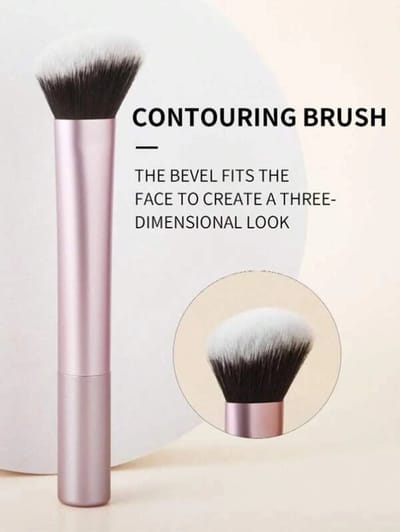 Waledano® Contourborstel – Professionele Zachte Make-up Borstel voor Poeder & Contour – Handgemaakt & Dierproefvrij – Perfect Cadeau