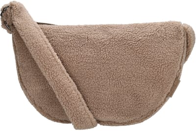 Beagles Lugo Schoudertas Dames - Crossbodytas met telefoonvak - Tas van Imitatieleder met ritssluiting - Taupe