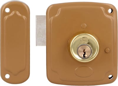 Opbouwslot Hendel - Deurslot Grendel - Deur Beveiligen - Linkshandig Model - 80 x 95 mm - Goud
