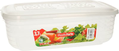 PlasticForte Vershoudbakje - vriezer en magnetron - 3,7L - kunststof - mealprep