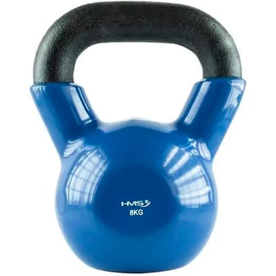 HMS KNV Serie - Kettlebell - 8 kg - Ergonomische Handgreep - Nikkelblauw