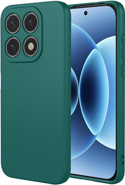 MobyDefend Hoesje - Geschikt voor Xiaomi 17T Pro - Matte Siliconen Backcover - Groen