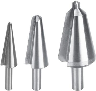 Dailygoods- Boorstufen-set 3-delig - HSS-snijboorset - Conische boor - Snijgrootte 16-30,5 mm - 5-20 mm - 3-14 mm - Schacht 6/8/10 mm - Boorset