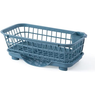 Afwasrek Snelle Afwatering Afneembare Basis Afdruiprek Ontwerp Sterk Plastic Afdruiprek voor blauw