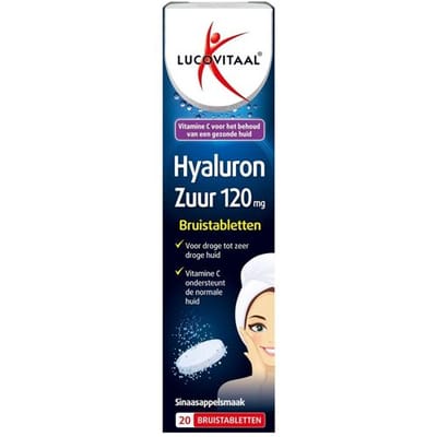 Lucovitaal Hyaluronzuur Sinaasappelsmaak 20 Bruistabletten