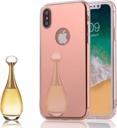 Peachy Spiegel mirror geschikt voor iPhone X XS hoesje case cover