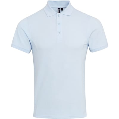 Premier Heren Coolchecker Plus Pique Polo Met CoolPlus (Lichtblauw)