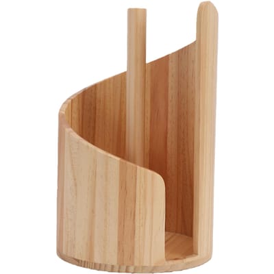 Support de serviettes en papier en bois sur pied pour comptoir avec base ronde pour table de cuisine et de salle à manger Type 1 brown