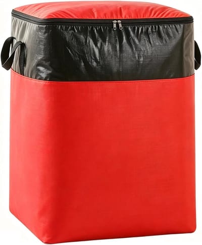 Verhuis Zakken - Opbergtas Kleding - Spullen Opslaan - Puncturebestendig Ontwerp - 140 Liter - Rood