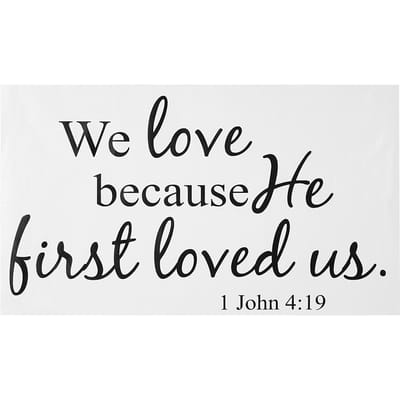 Bijbelvers Muurstickers Christelijke Quote PVC Muurkunst Stickers Religieuze Decoratie black