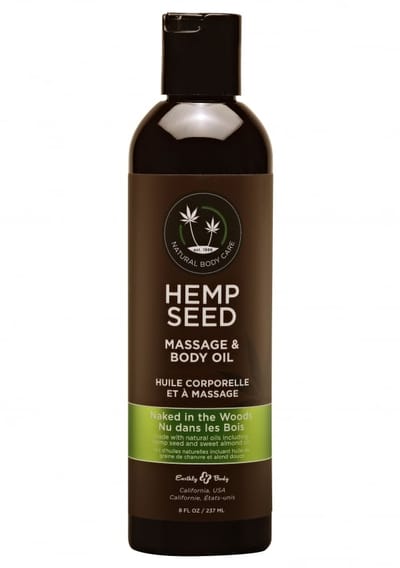Earthly Body - Naked in the Woods Massage Oil with White Tea and Ginger Scent