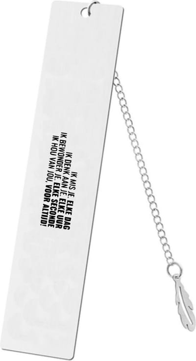 Akyol - ik mis je elke dag, ik denk aan je elke uur, ik bewonder je elke seconde, ik hou van jou voor altijd! boekenlegger - Liefde - - cadeau - kado - geschenk - gift - vriendin/vriend artikelen