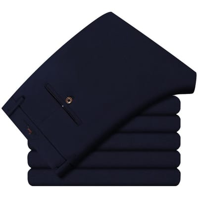 Lente en Herfst Heren Jong Heren Elastische Zakelijke Casual Broek Kledingbroek Heren Lange Broek 38