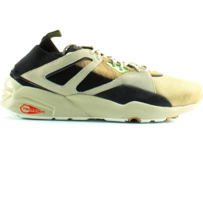 Puma BOG Sock Camping Wit Zwart Textiel Heren Lace Up Trainers 361904 02