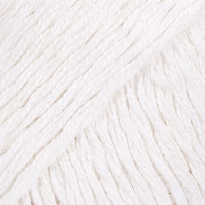 DROPS Belle Uni Colour - 01 wit - Katoen Garen