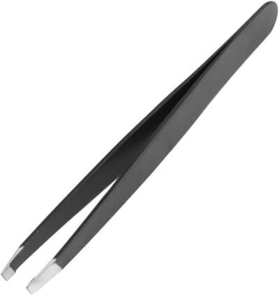 Precisie Pincet - Haar Pincet Wenkbrauw - Gezichts Ontharing - Roestvrij Staal - 1 Gram - Zwart