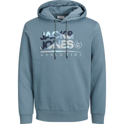 Jack & Jones - Heren Hoodies Luke Sweat Hood - Blauw - Maat L