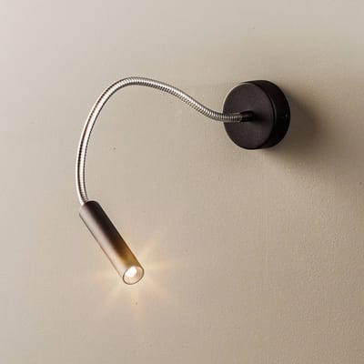 SOLLUX LIGHTING Wandlamp Flexa met flexibele arm, zwart