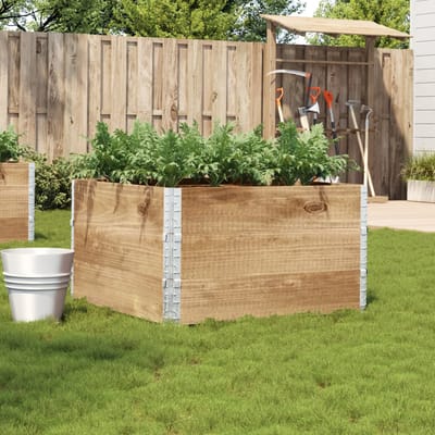 vidaXL - Plantenbak - 100x100 - cm - massief - grenenhout