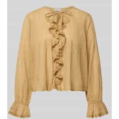 regular fit blouse met volants