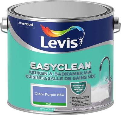 Levis - Easyclean Keuken & Badkamer Mix - Clear Purple B60 - Mengverf - 2,5 L