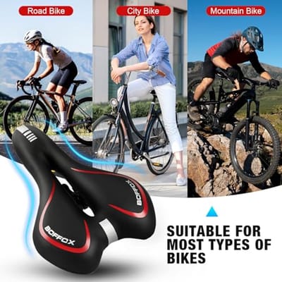 Comfortabel Fietszadel voor Heren en Dames - Gelzadel voor Mountainbike en Racefiets