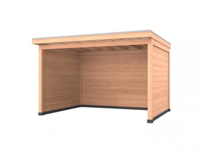 Douglas overkapping, 400 x 300, met achterwand en twee zijwanden, Westwood Comfort Plus