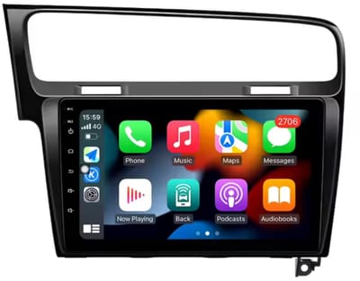 Navigatiesysteem auto met scherm - autoradio geschikt voor CarPlay en Android auto - bluetooth radio - geschikt voor Volkswagen Golf 7 2013-2020