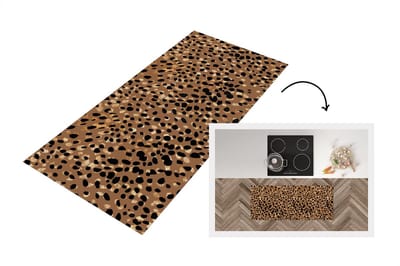 Keukenloper - Loper keuken - Luxe - Dierenprint - Luipaard - 120x50 cm - Keukenloper vinyl