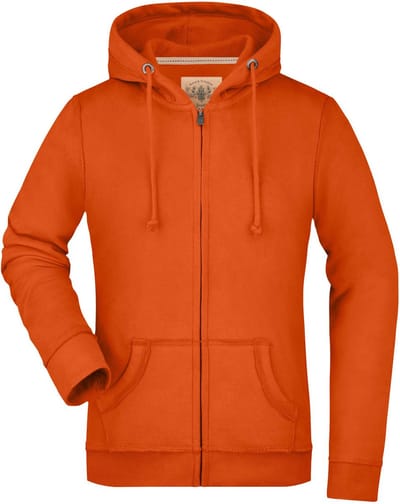 Damessweatshirt James & Nicholson Vintage Hoody Oranje - S