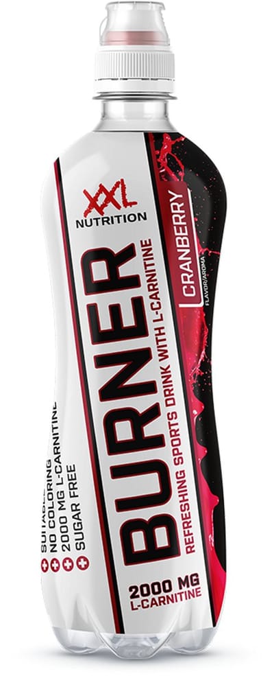 XXL Nutrition - Burner Drink - Suikervrije Sportdrank - Cranberry - 6 x 500ml